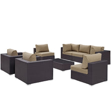 Load image into Gallery viewer, Convene 8 Piece Outdoor Patio Sectional Set by Modway
