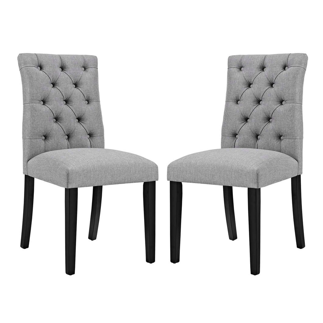 Duchess Fabric Dining Chair Set of 2 by Modway