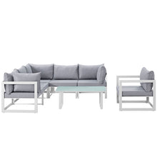 Load image into Gallery viewer, Fortuna 7 Piece Outdoor Patio Sectional Sofa Set by Modway
