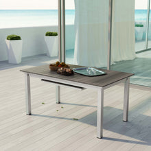 Load image into Gallery viewer, Shore Outdoor Patio Aluminum Dining Table by Modway
