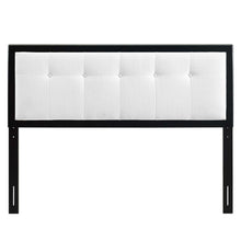 Load image into Gallery viewer, Draper Tufted Fabric and Wood Queen Headboard by Modway
