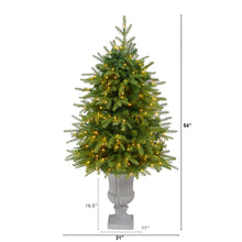 Load image into Gallery viewer, 4.5' Vancouver Fir 'Natural Look' Artificial Christmas Tree w/ 250 Clear LED
