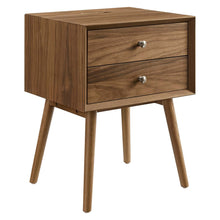 Load image into Gallery viewer, Ember Wood Nightstand With USB Ports by Modway
