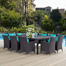 Load image into Gallery viewer, Convene 11 Piece Outdoor Patio Dining Set by Modway
