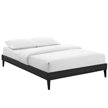Load image into Gallery viewer, Tessie Vinyl Full Bed Frame with Squared Tapered Legs by Modway
