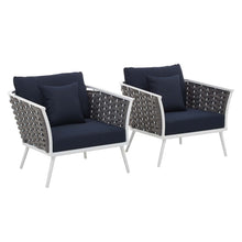 Load image into Gallery viewer, Stance Outdoor Patio Aluminum Armchair Set of 2 by Modway
