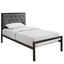 Load image into Gallery viewer, Mia Fabric Twin Bed by Modway
