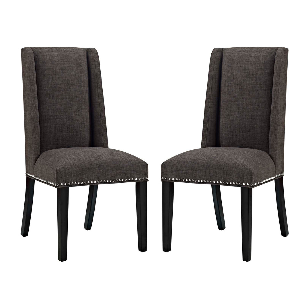 Baron Fabric Dining Chair Set of 2 by Modway