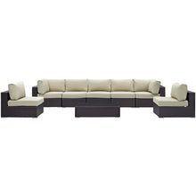 Load image into Gallery viewer, Convene 8 Piece Outdoor Patio Sectional Set by Modway
