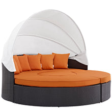 Load image into Gallery viewer, Quest Outdoor Patio Wicker Rattan Canopy Sectional Daybed by Modway
