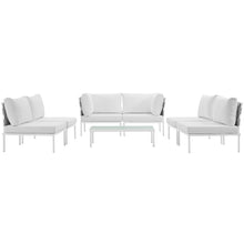 Load image into Gallery viewer, Harmony 7 Piece Outdoor Patio Aluminum Sectional Sofa Set by Modway
