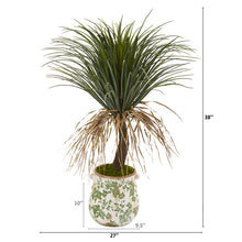 Load image into Gallery viewer, 38&quot; Pony Tail Palm Artificial Plant in Floral Planter
