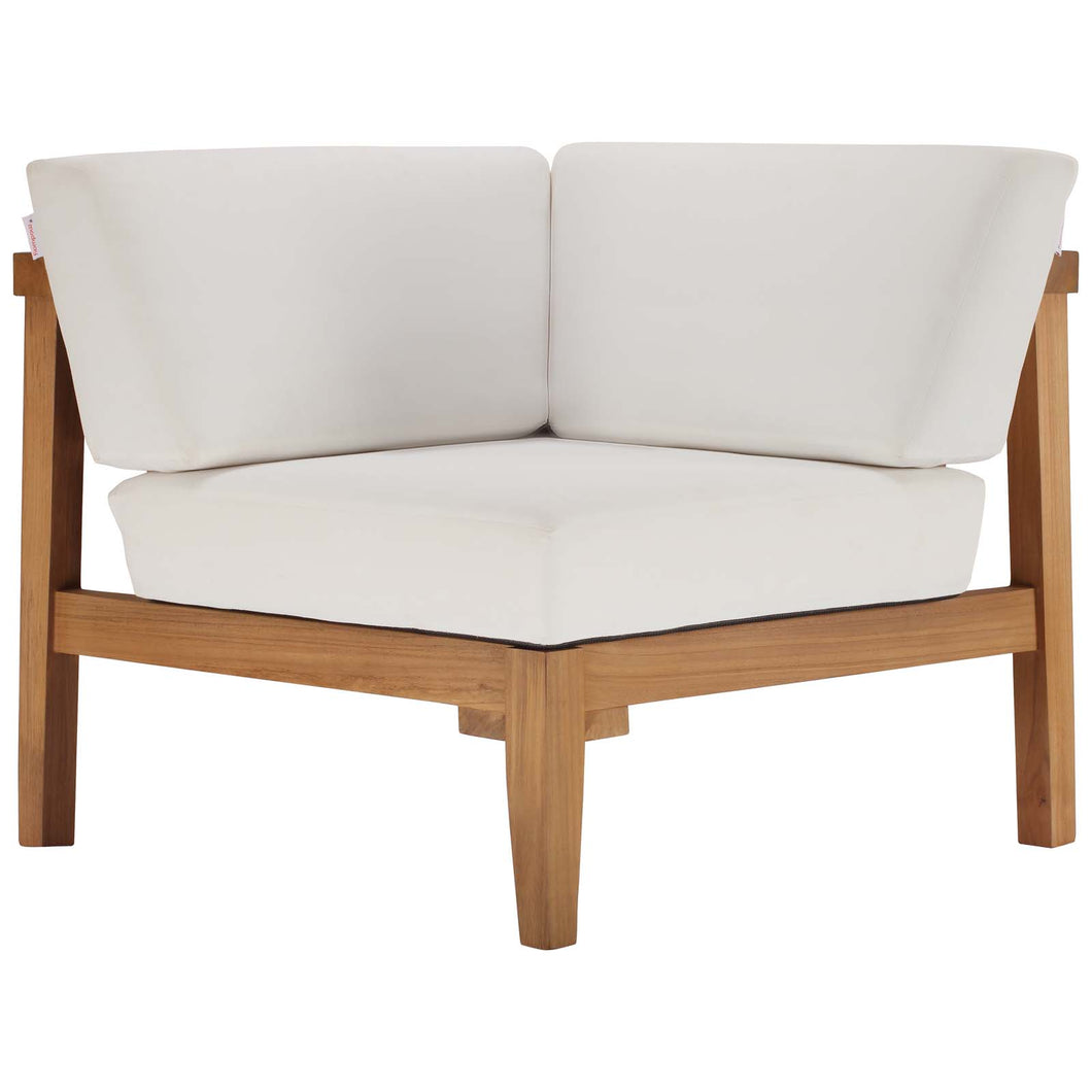 Bayport Outdoor Patio Teak Wood Corner Chair by Modway