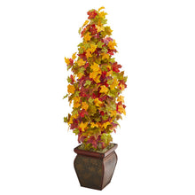 Load image into Gallery viewer, 40" Autumn Maple Artificial Tree in Decorative Planter
