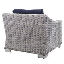 Load image into Gallery viewer, Conway 2-Piece Sunbrella¨ Outdoor Patio Wicker Rattan Armchair and Ottoman Set by Modway
