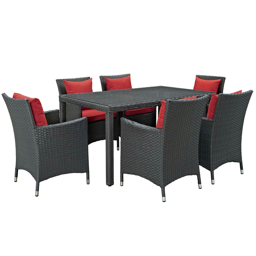 Sojourn 7 Piece Outdoor Patio Sunbrella¨ Dining Set by Modway