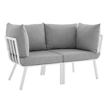 Load image into Gallery viewer, Riverside 2 Piece Outdoor Patio Aluminum Sectional Sofa Set by Modway
