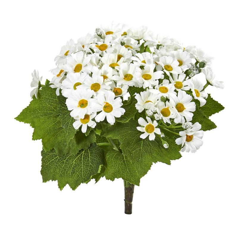 Daisy Bush Artificial Flower (Set of 6)