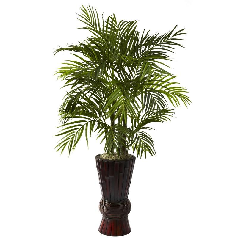 4' Areca w/Bamboo Planter