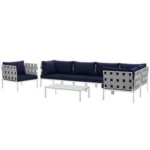 Load image into Gallery viewer, Harmony 7 Piece Outdoor Patio Aluminum Sectional Sofa Set by Modway
