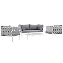 Load image into Gallery viewer, Harmony 5Piece Outdoor Patio Aluminum Sectional Sofa Set by Modway
