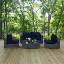 Load image into Gallery viewer, Summon 5 Piece Outdoor Patio Sunbrella¨ Sectional Set by Modway
