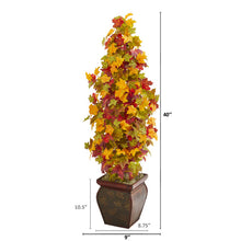 Load image into Gallery viewer, 40" Autumn Maple Artificial Tree in Decorative Planter
