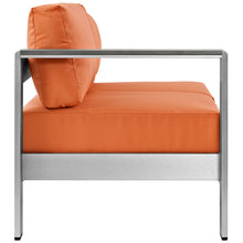 Load image into Gallery viewer, Shore Left-Arm Corner Sectional Outdoor Patio Aluminum Loveseat by Modway
