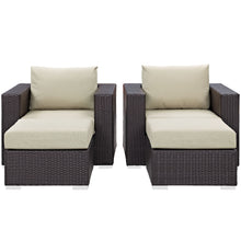 Load image into Gallery viewer, Convene 4 Piece Outdoor Patio Sectional Set by Modway
