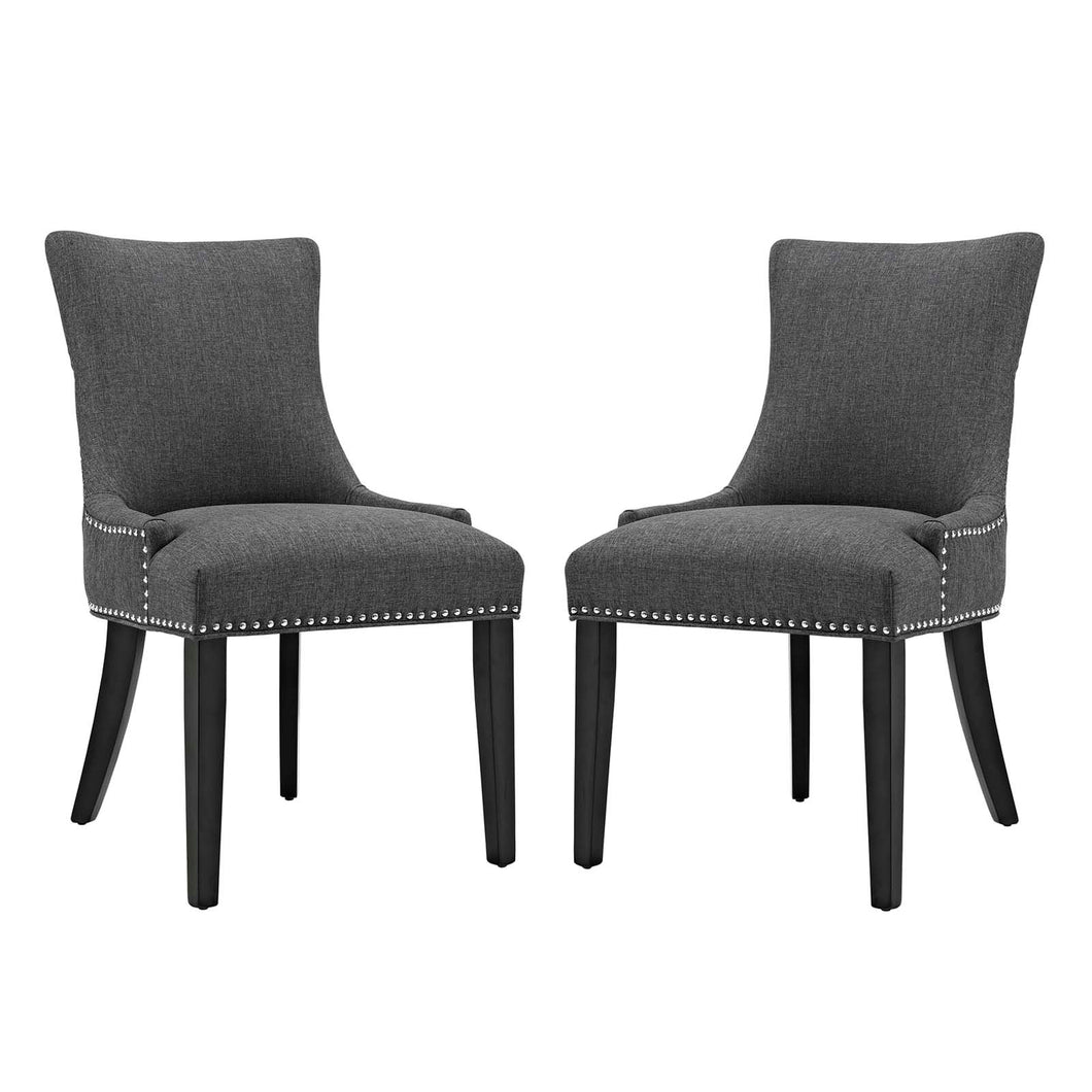 Marquis Fabric Dining Side Chair Set of 2 by Modway