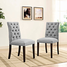 Load image into Gallery viewer, Duchess Fabric Dining Chair Set of 2 by Modway
