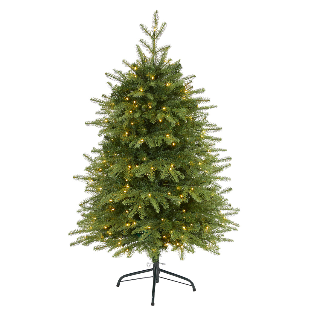 4' Vancouver Fir 'Natural Look' Artificial Christmas Tree w/ 250 Clear LED Light