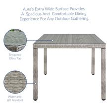 Load image into Gallery viewer, Aura 68&quot; Outdoor Patio Wicker Rattan Dining Table by Modway
