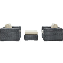 Load image into Gallery viewer, Summon 3 Piece Outdoor Patio Sunbrella¨ Sectional Set by Modway
