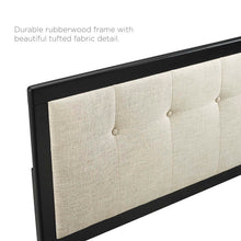 Load image into Gallery viewer, Draper Tufted Fabric and Wood Queen Headboard by Modway
