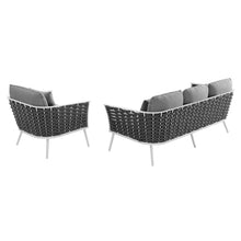 Load image into Gallery viewer, Stance 2 Piece Outdoor Patio Aluminum Sectional Sofa Set by Modway
