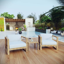 Load image into Gallery viewer, Upland 3 Piece Outdoor Patio Teak Set by Modway
