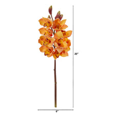 Load image into Gallery viewer, 20&quot; Cymbidium Orchid Artificial Flower (Set of 4)
