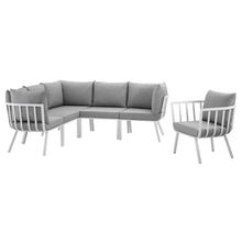 Load image into Gallery viewer, Riverside 6 Piece Outdoor Patio Aluminum Set by Modway
