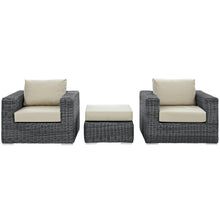 Load image into Gallery viewer, Summon 3 Piece Outdoor Patio Sunbrella¨ Sectional Set by Modway
