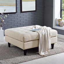 Load image into Gallery viewer, Empress Upholstered Fabric Large Ottoman by Modway
