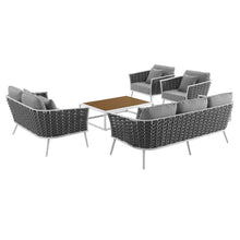 Load image into Gallery viewer, Stance 5 Piece Outdoor Patio Aluminum Sectional Sofa Set by Modway
