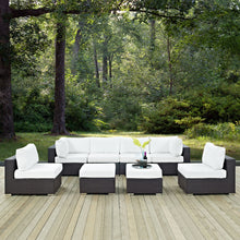 Load image into Gallery viewer, Convene 8 Piece Outdoor Patio Sectional Set by Modway
