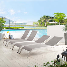 Load image into Gallery viewer, Savannah Outdoor Patio Mesh Chaise Lounge Set of 4 by Modway
