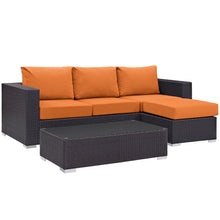 Load image into Gallery viewer, Convene 3 Piece Outdoor Patio Sofa Set by Modway
