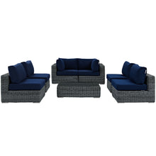 Load image into Gallery viewer, Summon 7 Piece Outdoor Patio Sunbrella¨ Sectional Set by Modway

