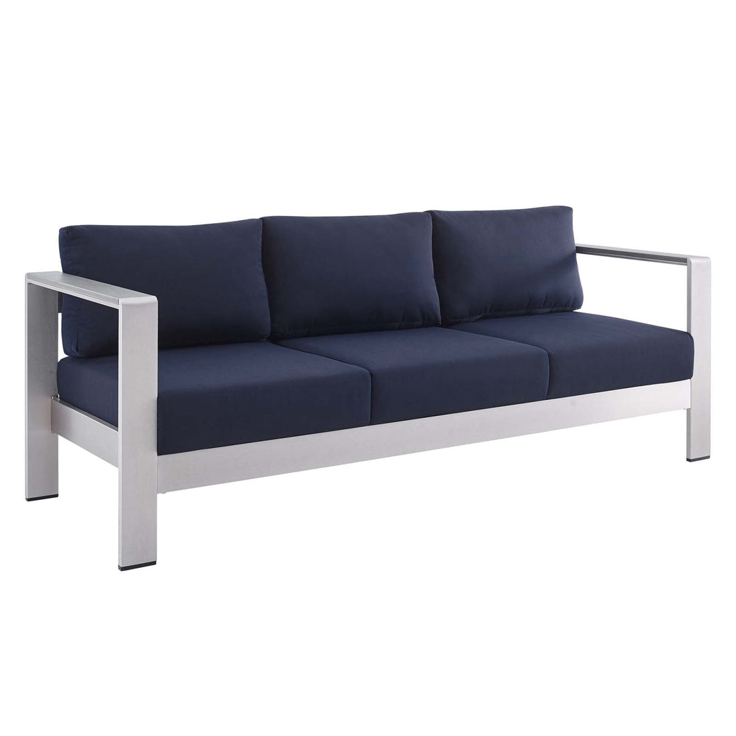 Shore Sunbrella¨ Fabric Aluminum Outdoor Patio Sofa by Modway