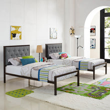 Load image into Gallery viewer, Mia Fabric Twin Bed by Modway
