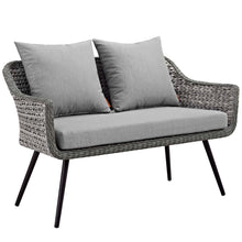 Load image into Gallery viewer, Endeavor 3 Piece Outdoor Patio Wicker Rattan Loveseat and Armchair Set by Modway

