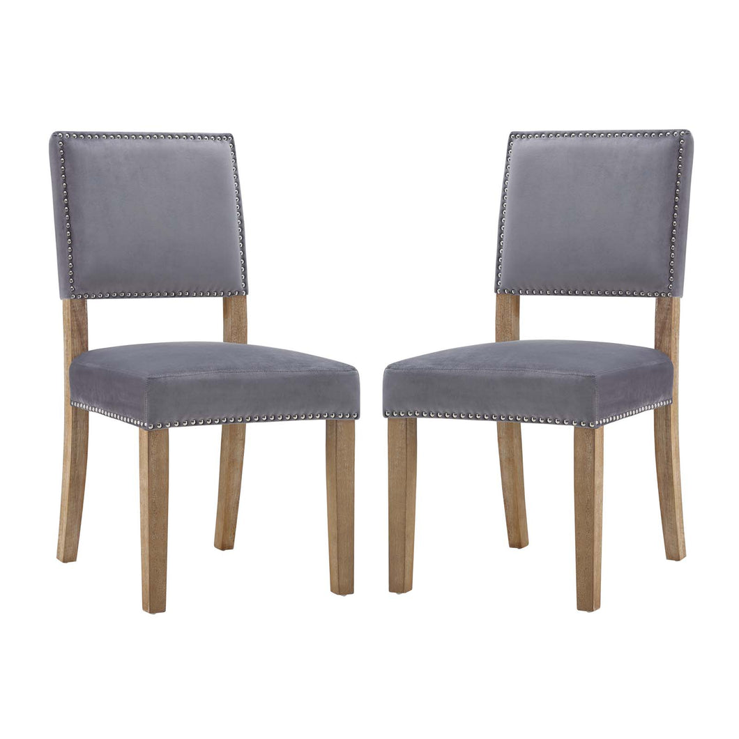 Oblige Wood Dining Chair Set of 2 by Modway